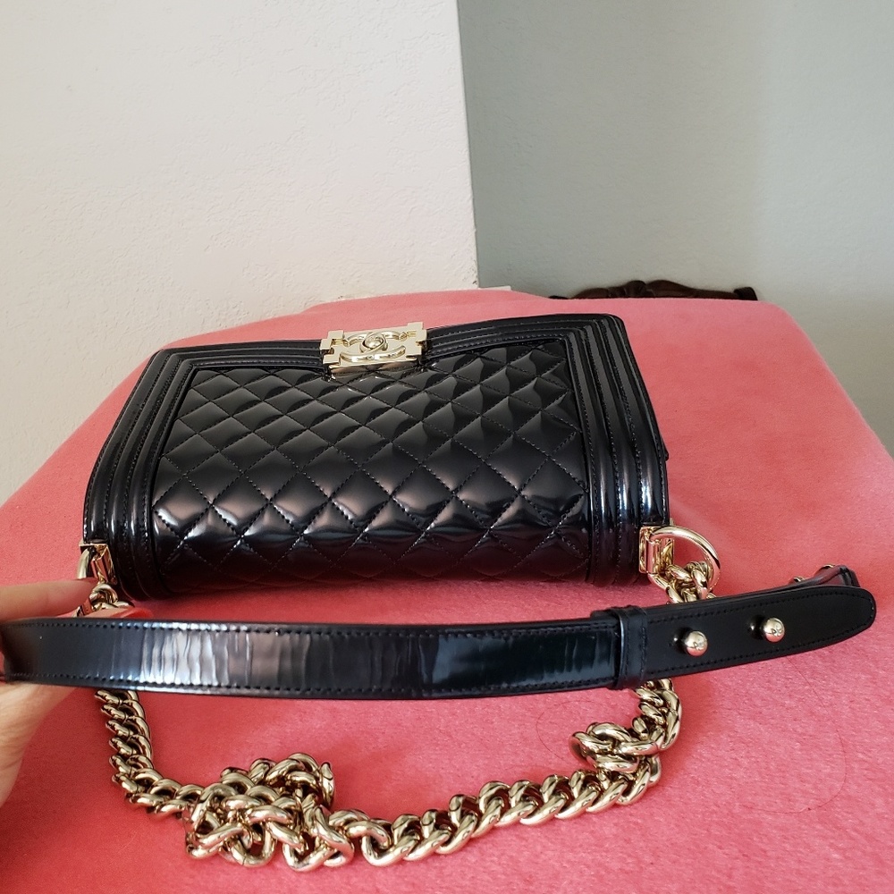 Chanel boy medium black bag - Picture 7 of 8